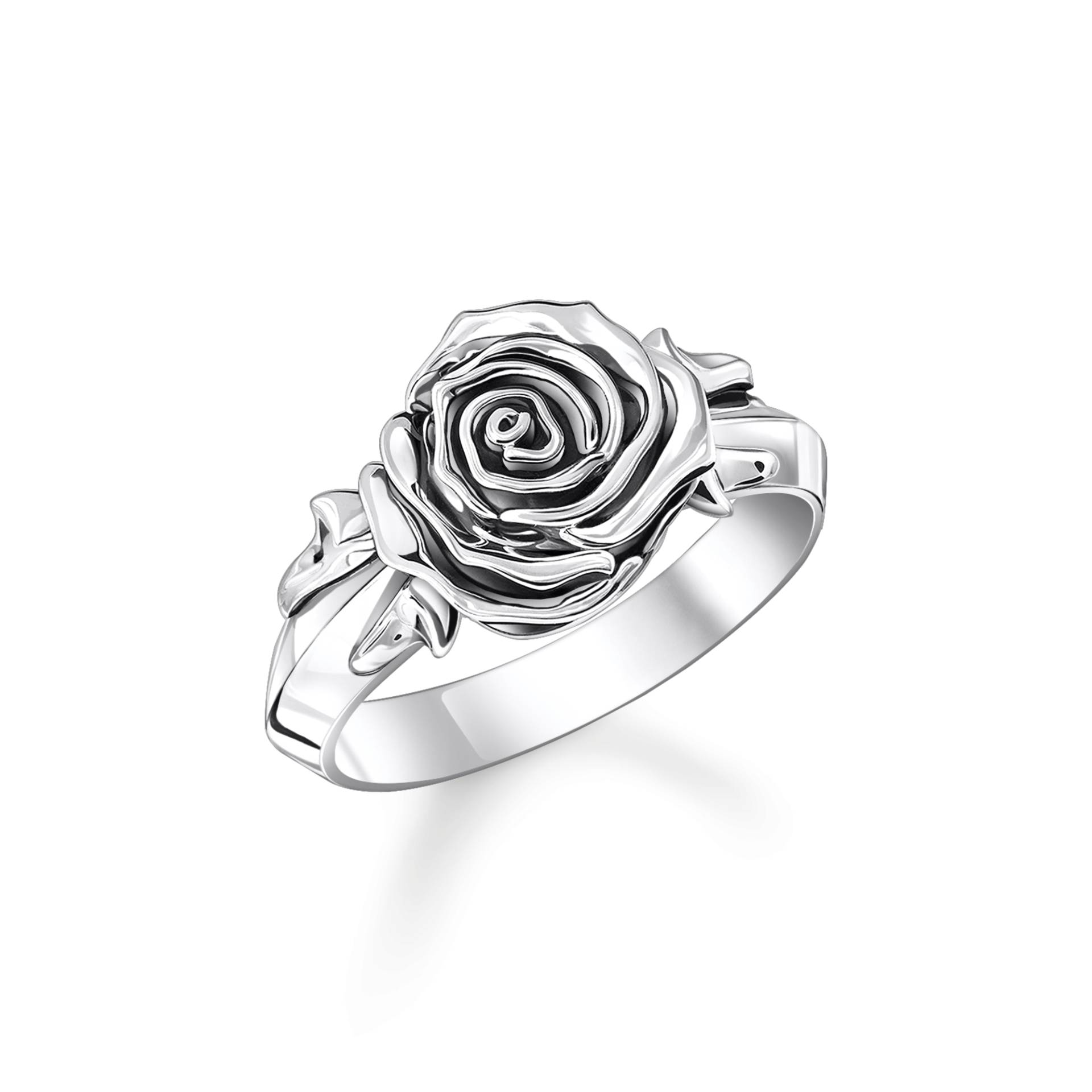 Thomas Sabo Ring Midnight Rose Silber silberfarben TR2487-637-21-56 von Thomas Sabo