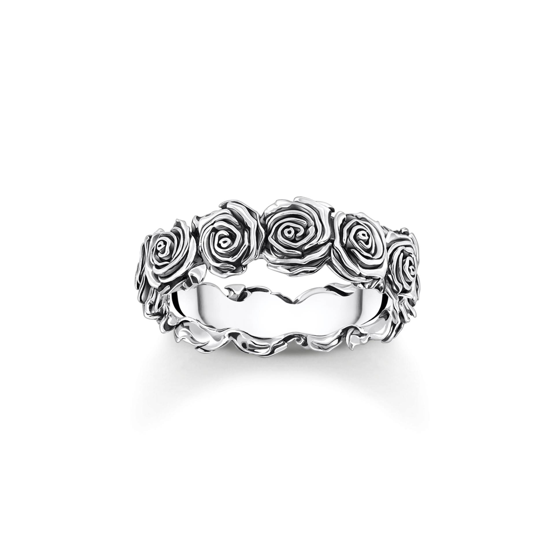 Thomas Sabo Ring Midnight Rose Silber silberfarben TR2488-637-21-50 von Thomas Sabo