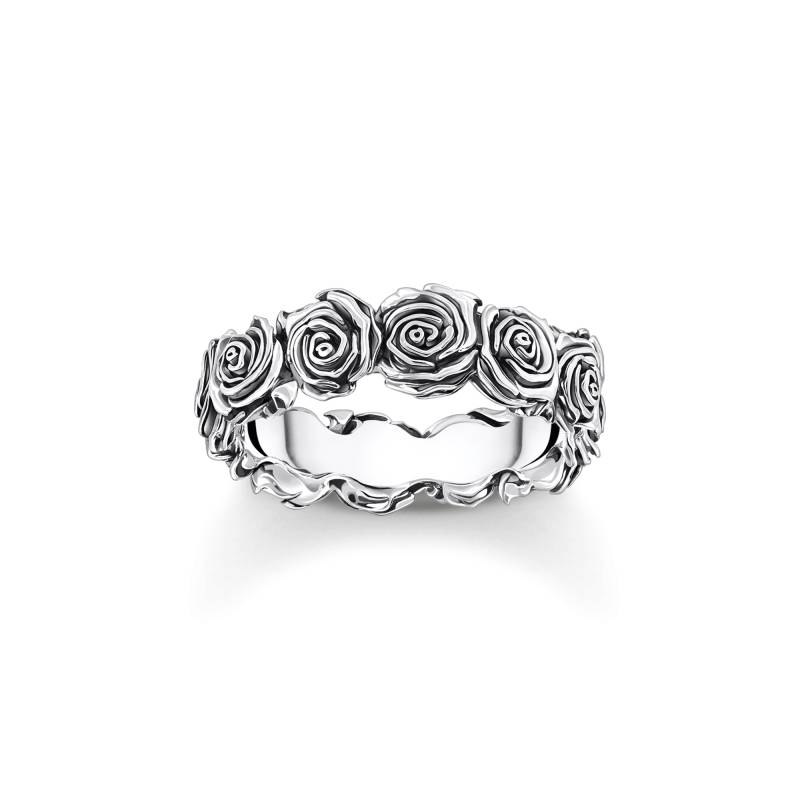 Thomas Sabo Ring Midnight Rose Silber silberfarben TR2488-637-21-56 von Thomas Sabo