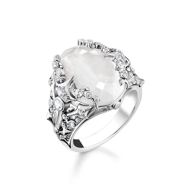 Thomas Sabo Ring Milky-Quarz silber weiß TR2407-643-14-50 von Thomas Sabo