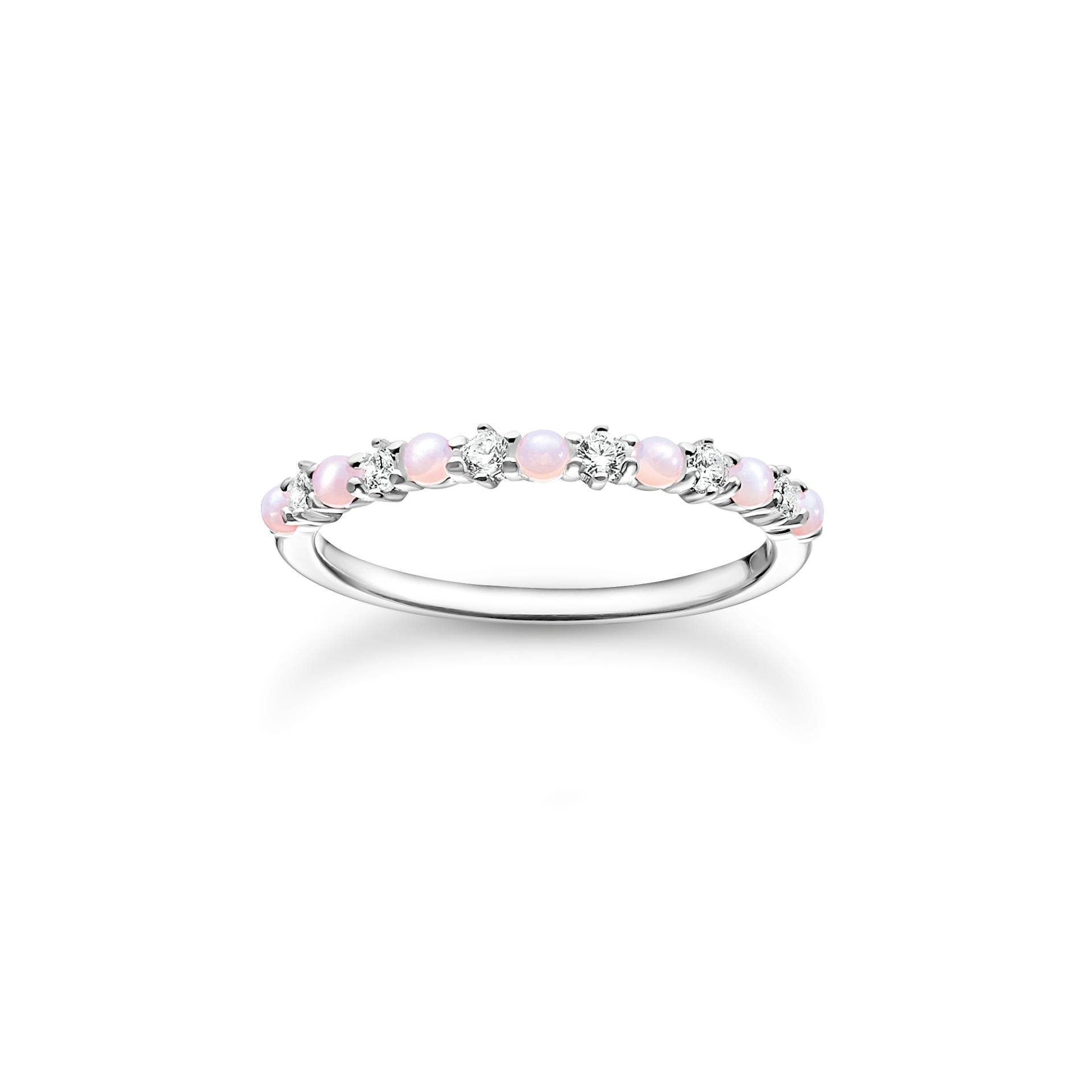 Thomas Sabo Ring rosa und weiße Steine mehrfarbig TR2343-166-7-52 von Thomas Sabo