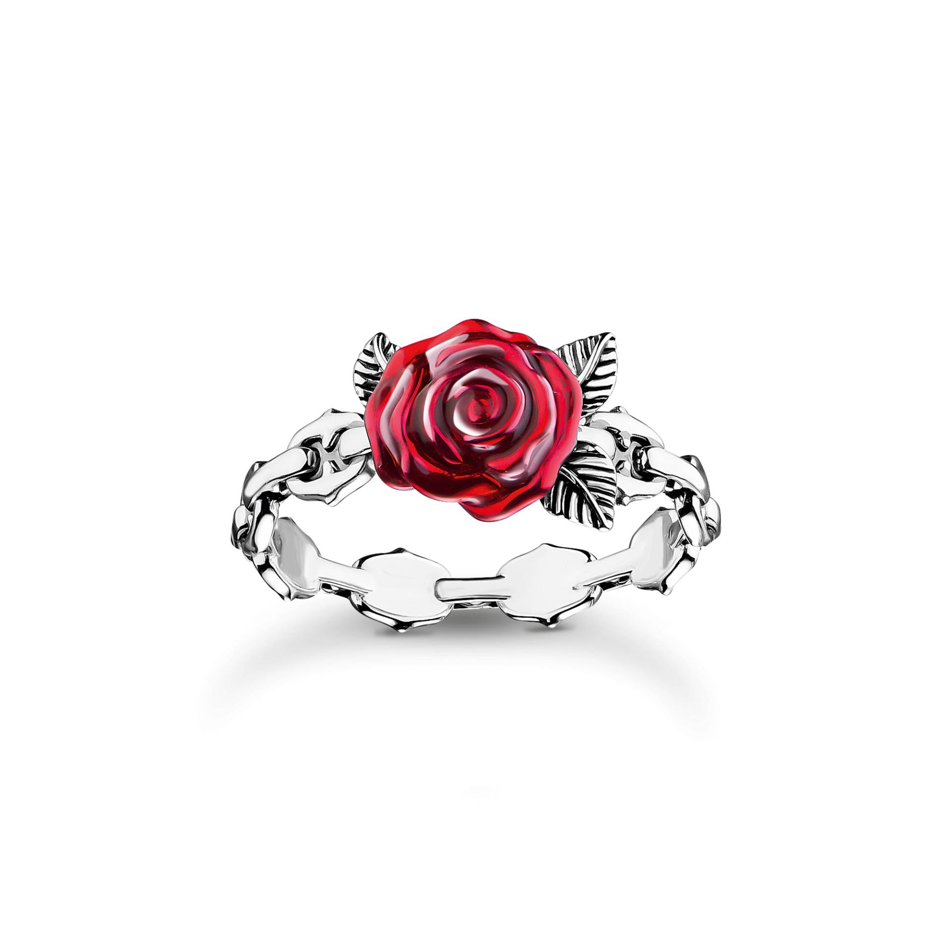 Thomas Sabo Ring Rose Roses Romance Silber rot TR2482-664-10-54 von Thomas Sabo