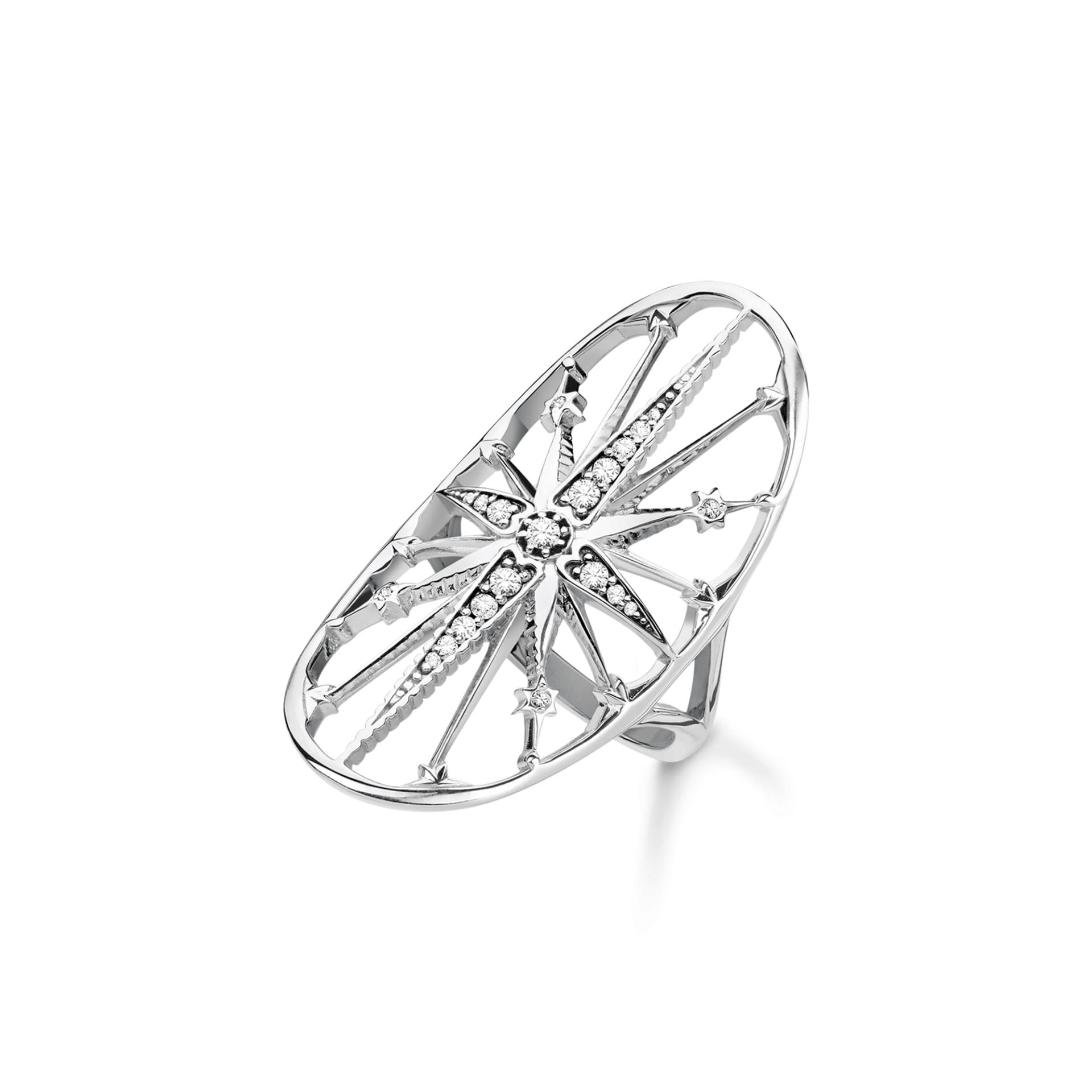 Thomas Sabo Ring Royalty Stern silber weiß TR2222-643-14-50 von Thomas Sabo