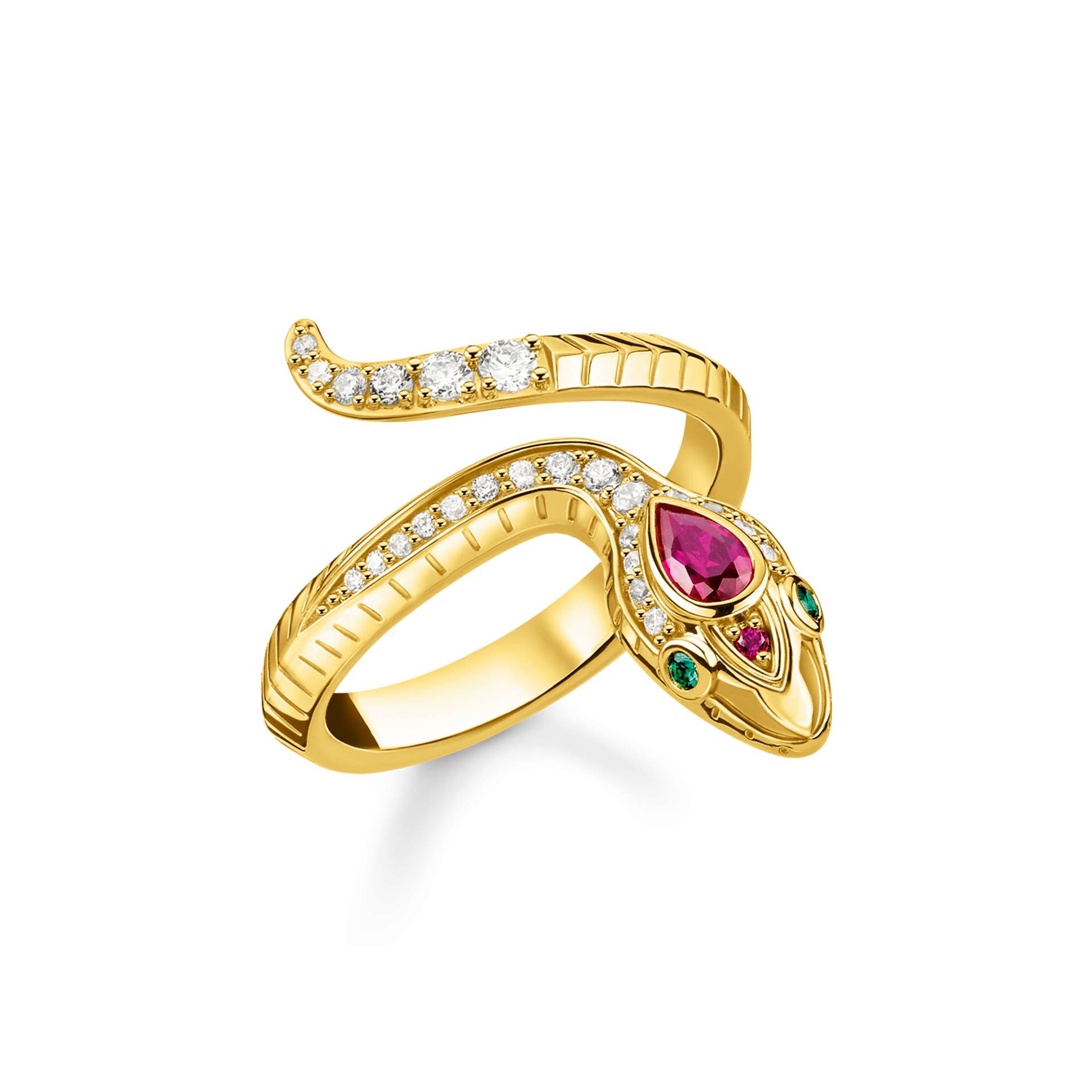 Thomas Sabo Ring Schlange gold mehrfarbig TR2304-488-7-48 Thomas Sabo Ring Schlange gold mehrfarbig TR2304-488-7-48 von Thomas Sabo