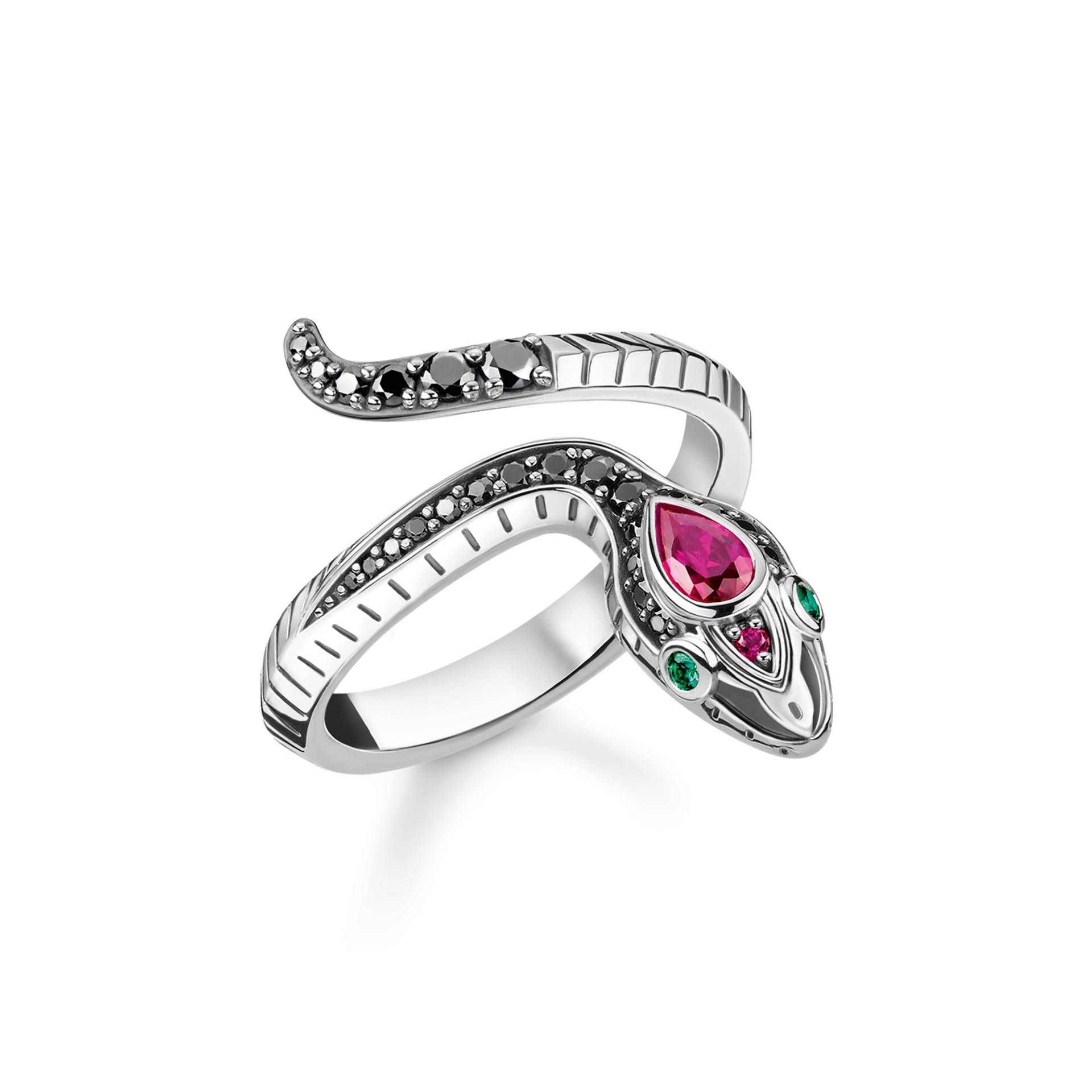 Thomas Sabo Ring Schlange silber mehrfarbig TR2304-342-7-56 Thomas Sabo Ring Schlange silber mehrfarbig TR2304-342-7-56 von Thomas Sabo