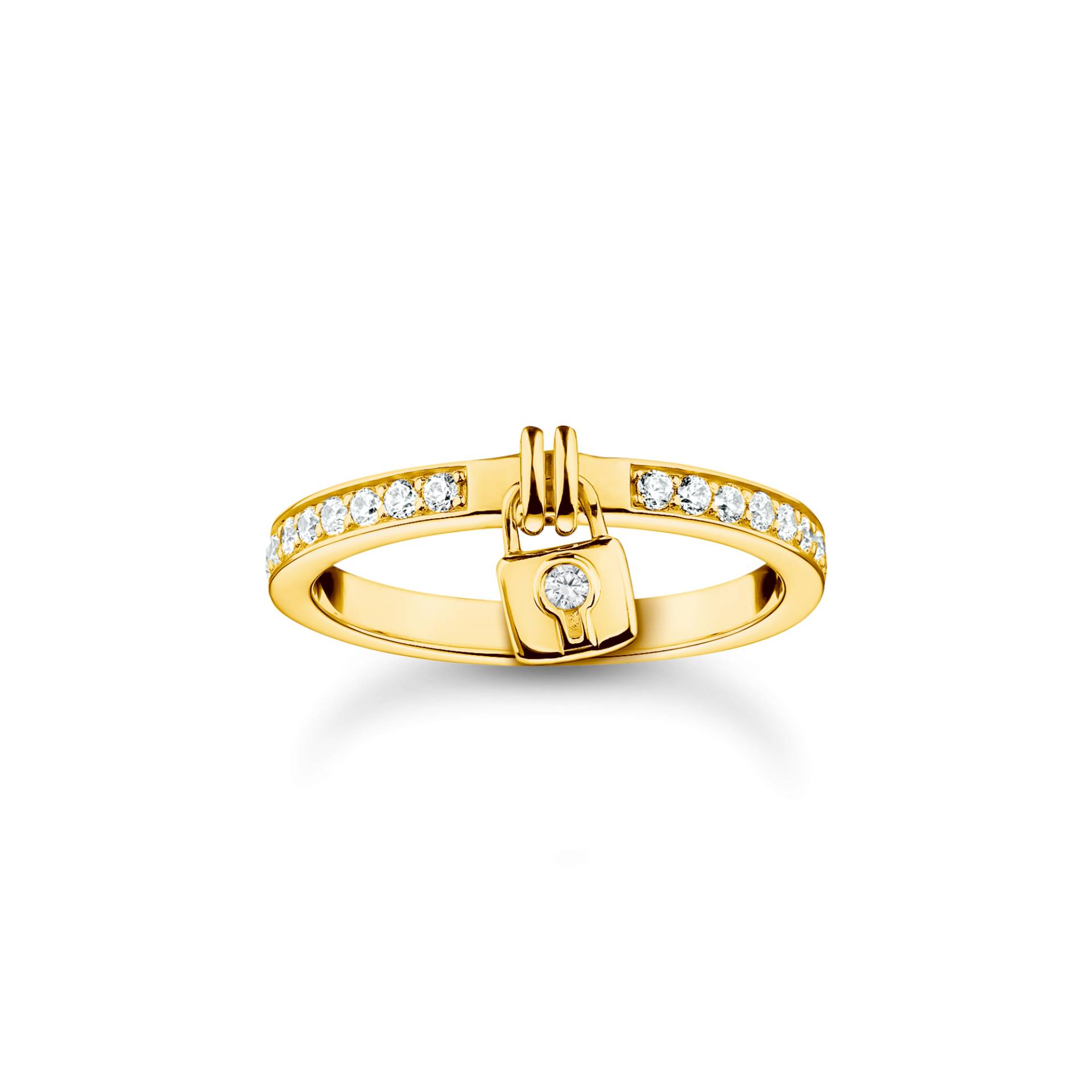 Thomas Sabo Ring Schloss gold weiß TR2371-414-14-56 von Thomas Sabo