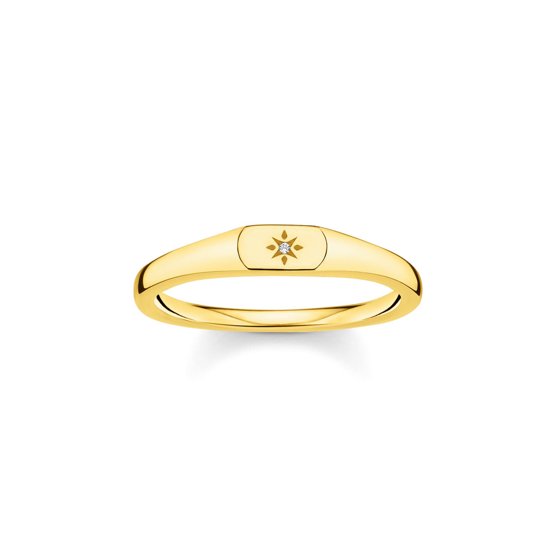 Thomas Sabo Ring Stern gold weiß TR2314-414-14-50 von Thomas Sabo