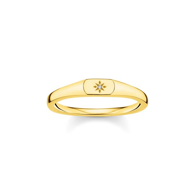 Thomas Sabo Ring Stern gold weiß TR2314-414-14-50 von Thomas Sabo