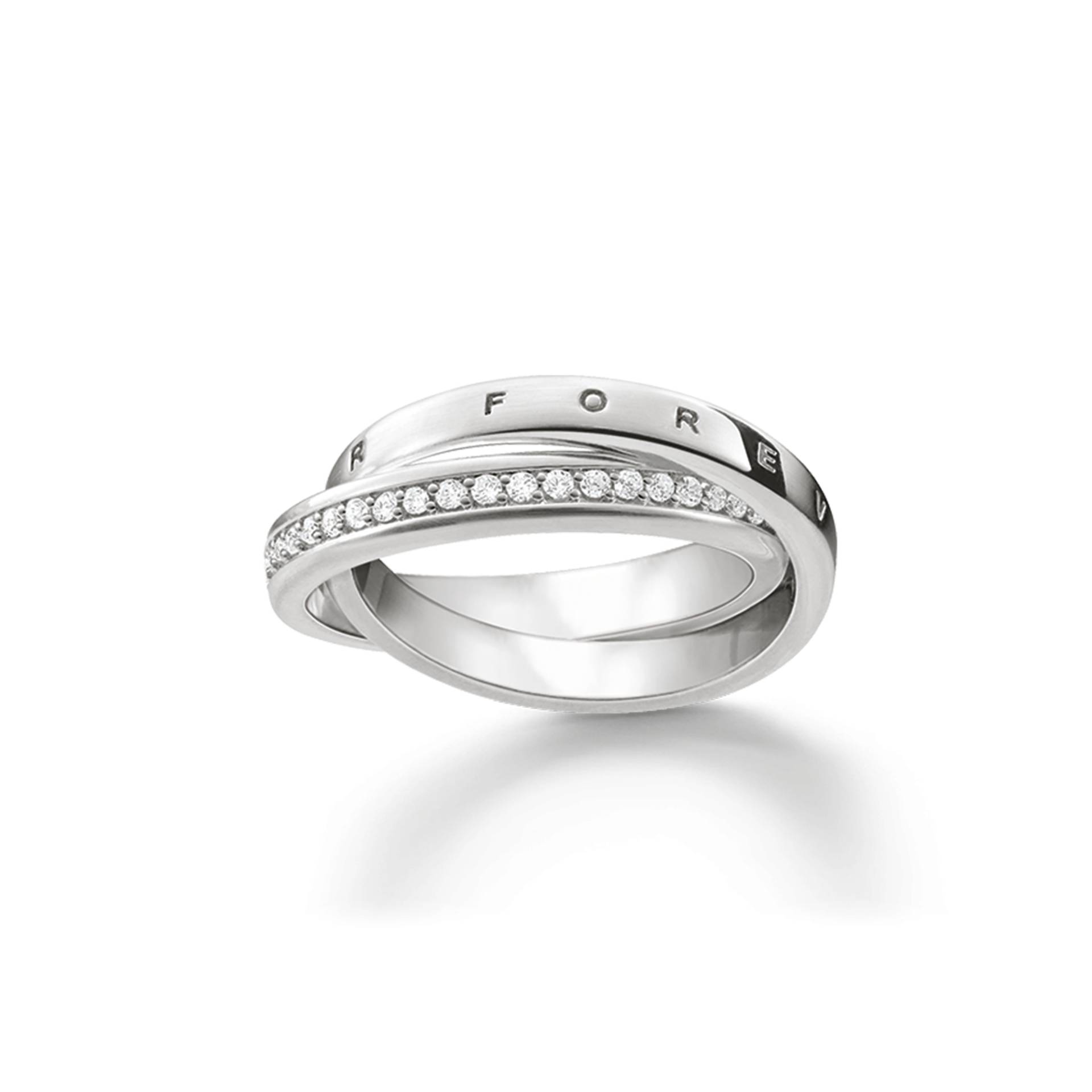 Thomas Sabo Ring Together Forever  weiß TR2099-051-14-50 von Thomas Sabo