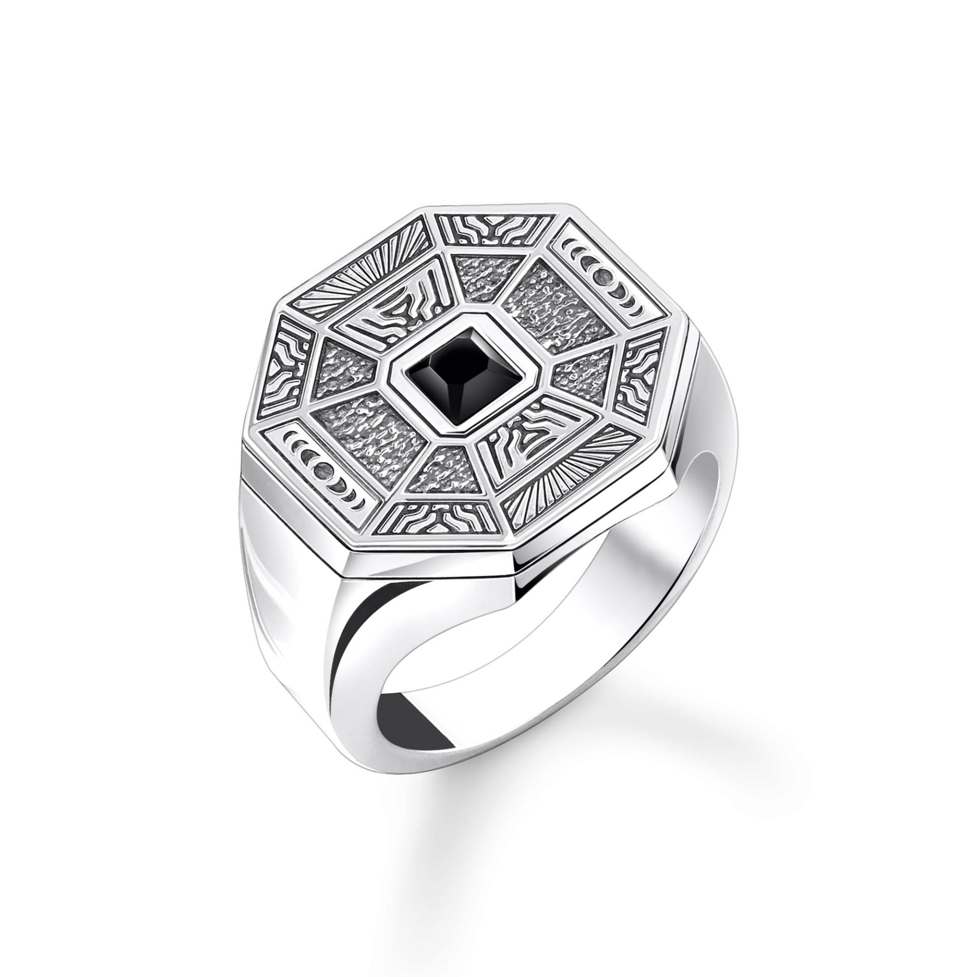 Thomas Sabo Ring Talisman mit schwarzem Onyx Silber schwarz TR2431-507-11-50 von Thomas Sabo