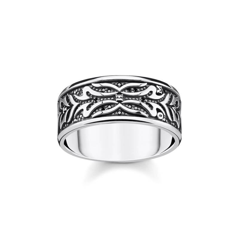 Thomas Sabo Ring Tiger Muster schwarz schwarz TR2291-643-11-50 von Thomas Sabo