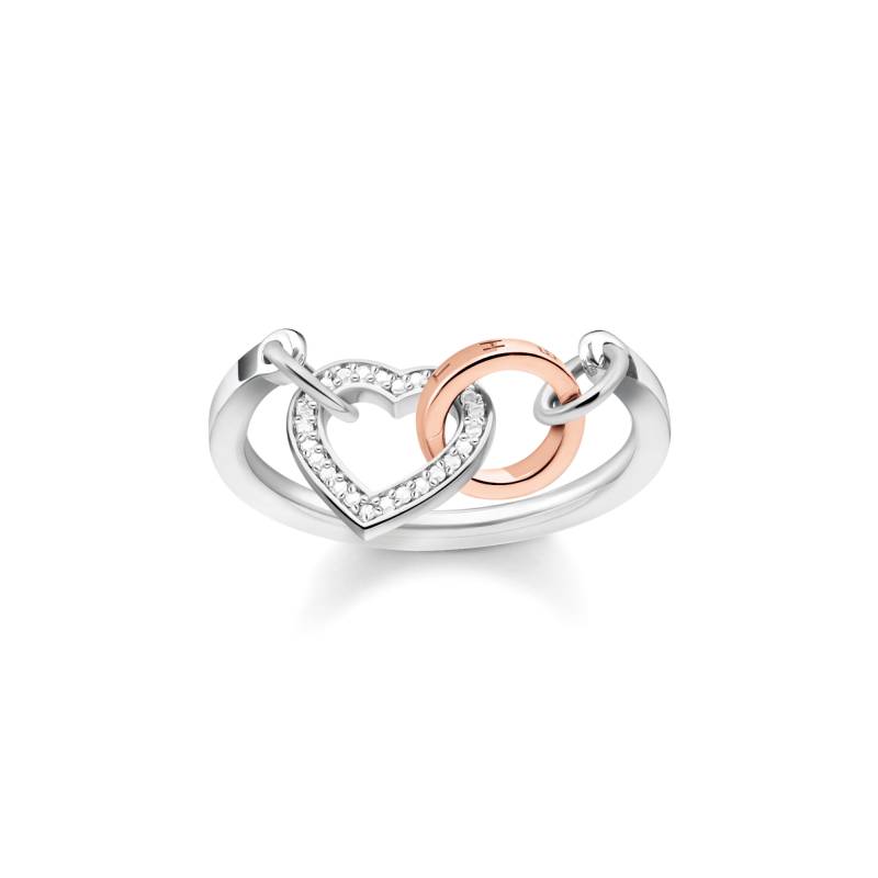 Thomas Sabo Ring Together Herz weiß D_TR0033-095-14-52 von Thomas Sabo