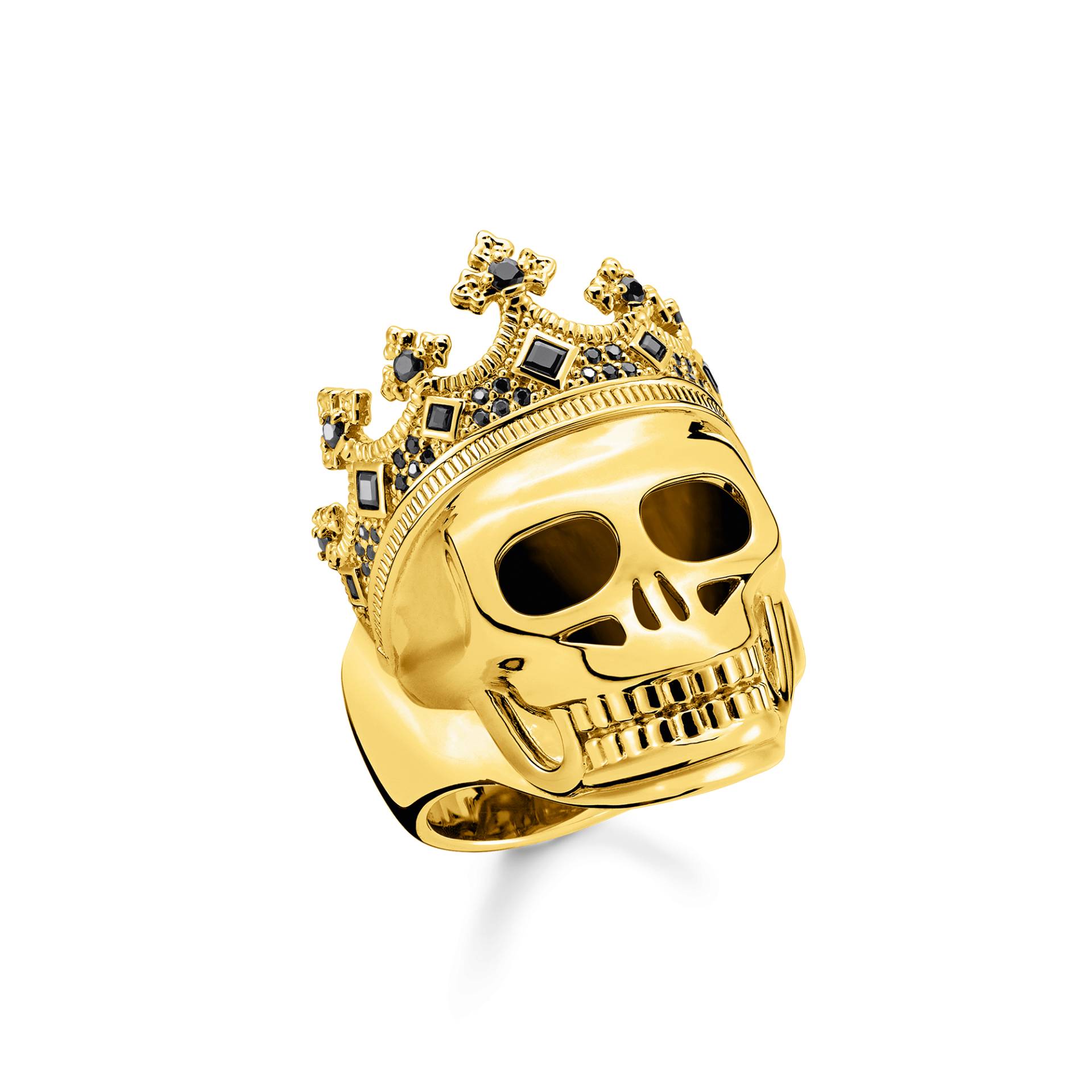 Thomas Sabo Ring Totenkopf König gold schwarz TR2207-414-11-52 von Thomas Sabo