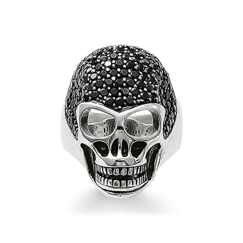 Thomas Sabo Ring Totenkopf Pavé schwarz TR1705-051-11-50 von Thomas Sabo