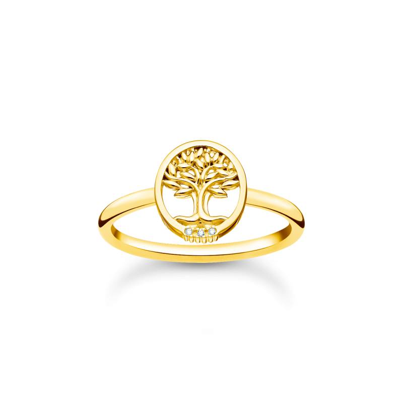 Thomas Sabo Ring Tree of Love mit weißen Steinen gold weiß TR2375-414-14-60 von Thomas Sabo