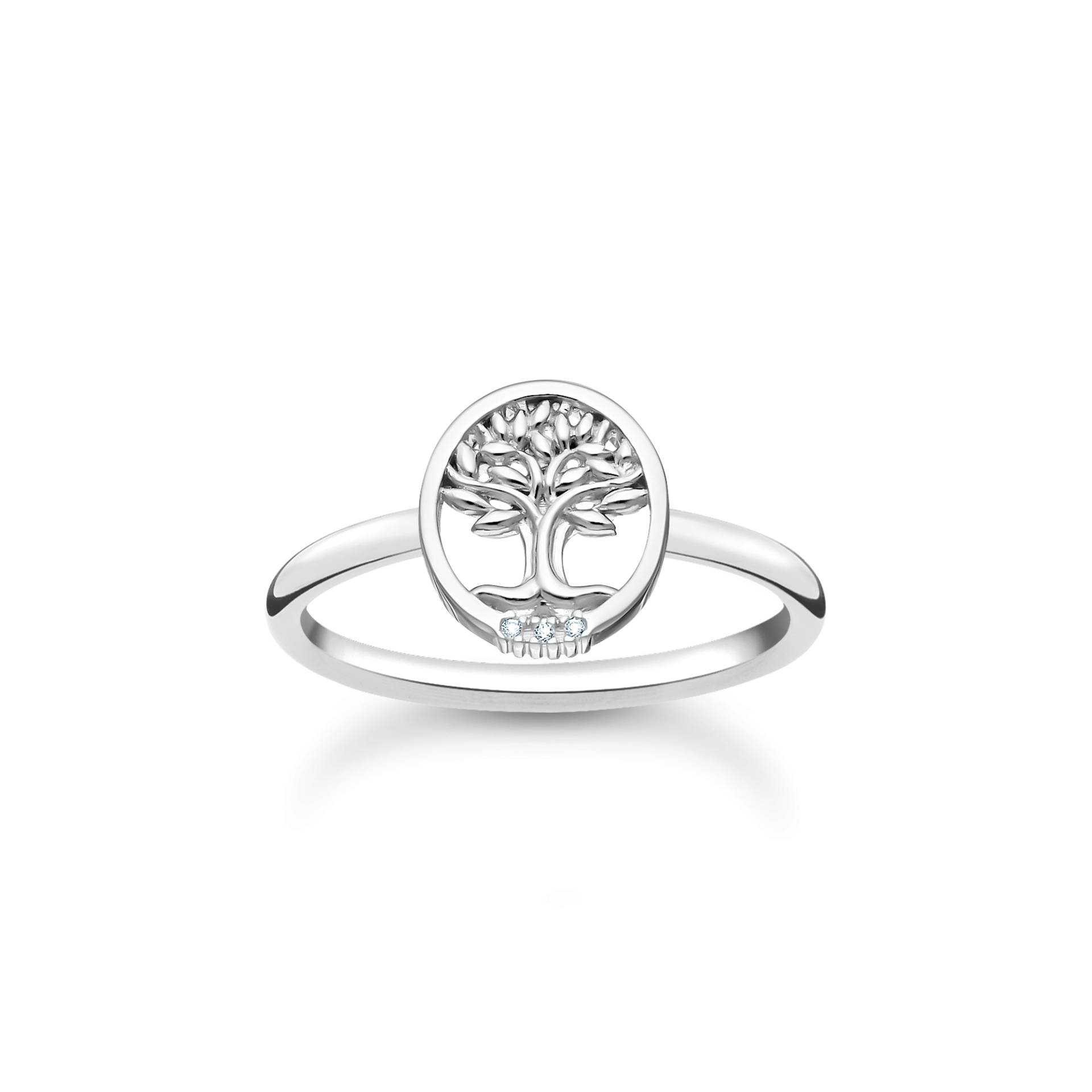 Thomas Sabo Ring Tree of Love mit weißen Steinen silber weiß TR2375-051-14-54 von Thomas Sabo