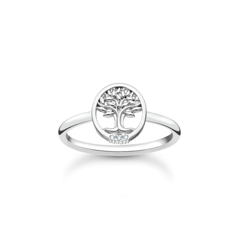 Thomas Sabo Ring Tree of Love mit weißen Steinen silber weiß TR2375-051-14-58 von Thomas Sabo