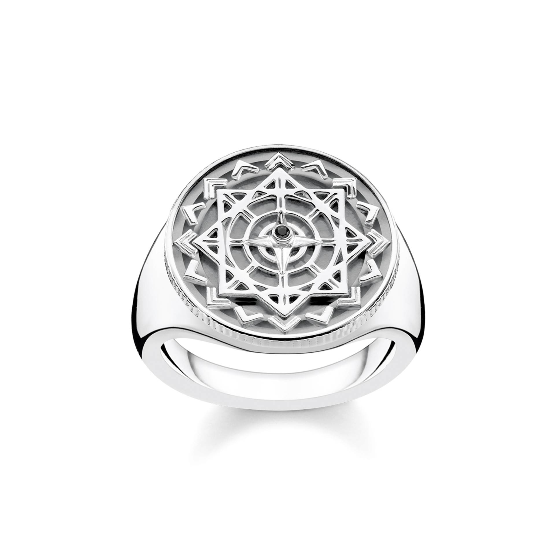 Thomas Sabo Ring Vintage Kompass silber schwarz D_TR0041-714-11-54 von Thomas Sabo