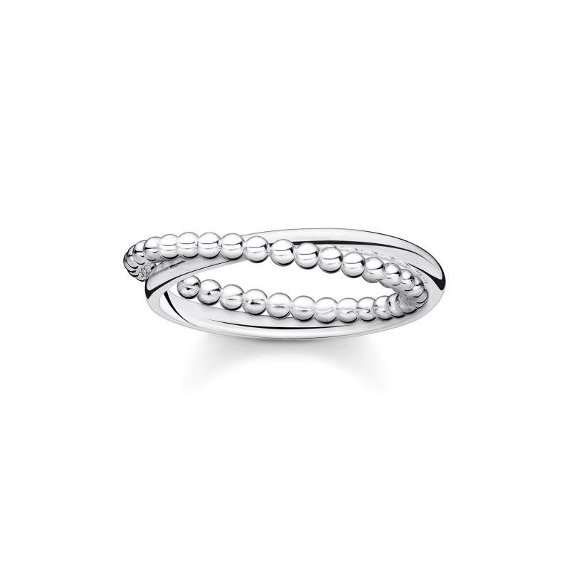 Thomas Sabo Ring doppelreihig Kugeln silber silberfarben TR2321-001-21-52 von Thomas Sabo