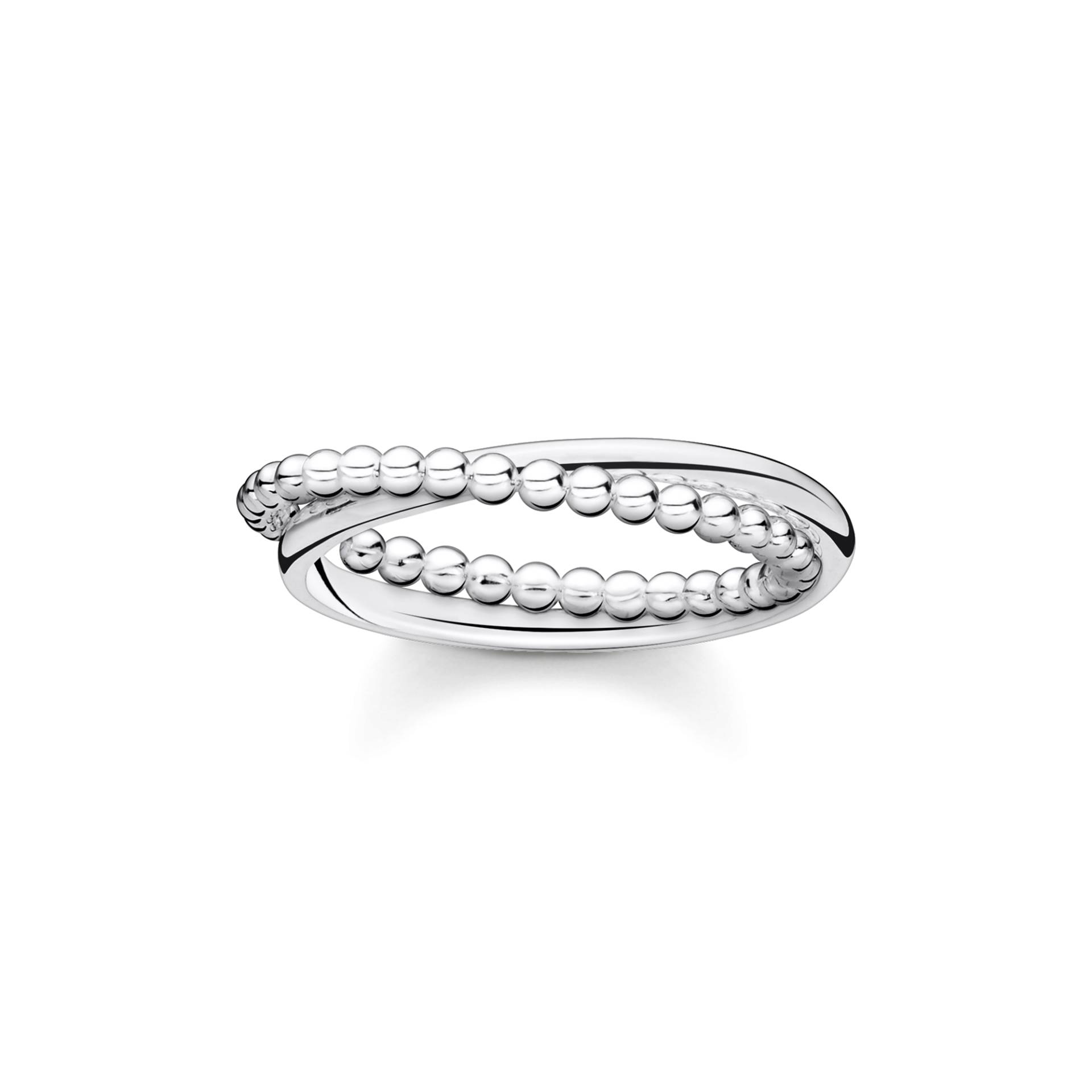 Thomas Sabo Ring doppelreihig Kugeln silber silberfarben TR2321-001-21-54 von Thomas Sabo