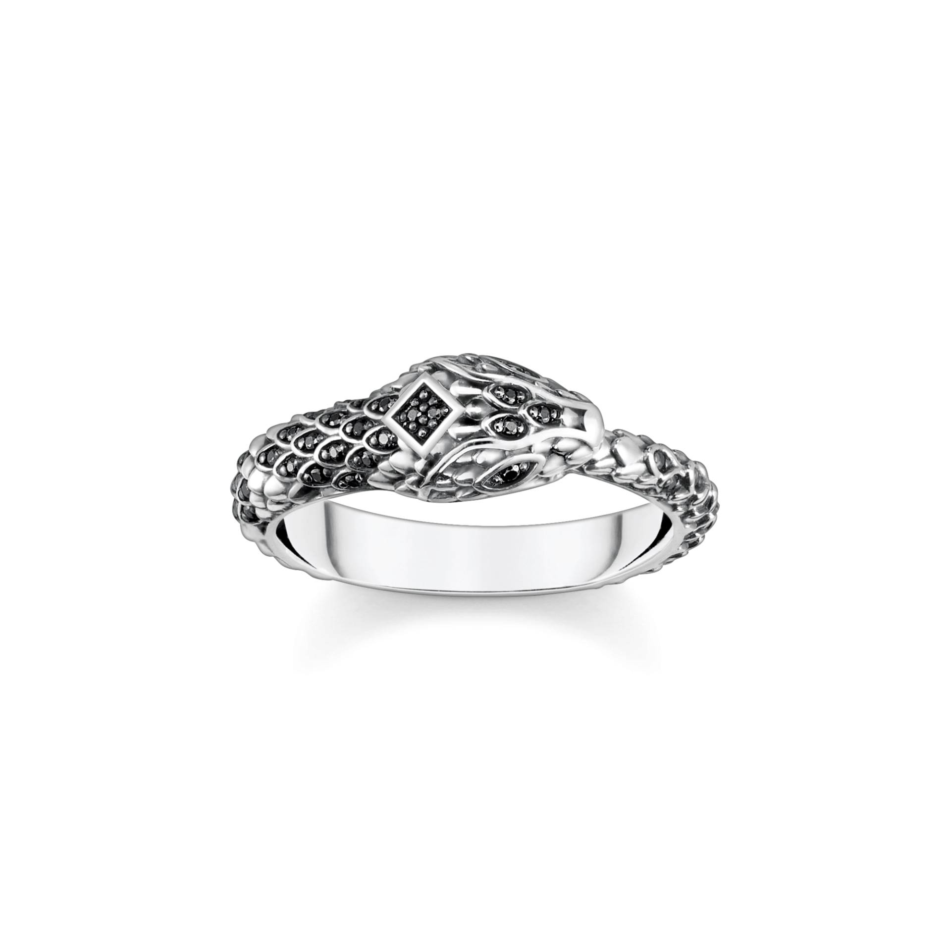 Thomas Sabo Ring geschwärzt Schlange schwarz TR2419-643-11-50 von Thomas Sabo