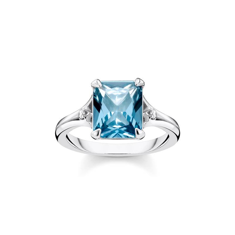 Thomas Sabo Ring mit aqua Stein Silber blau TR2297-644-1-48 von Thomas Sabo