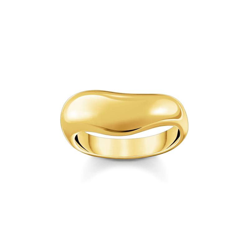 Thomas Sabo Ring mit geschwungener Form vergoldet gelbgoldfarben TR2473-413-39-52 von Thomas Sabo