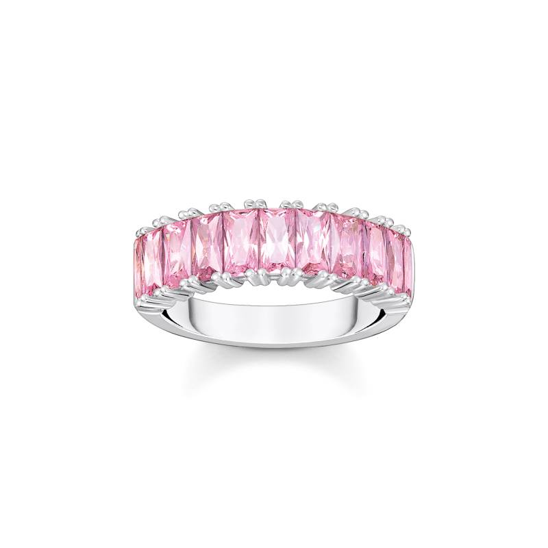 Thomas Sabo Ring mit pinken Steinen Pavé Silber pink TR2366-051-9-54 von Thomas Sabo