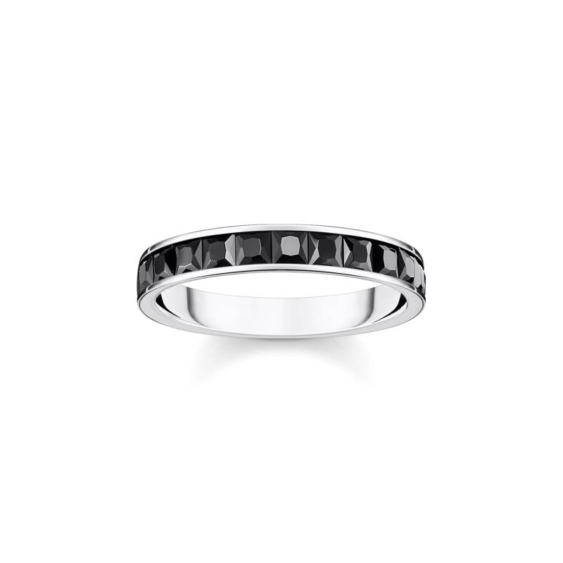 Thomas Sabo Ring mit schwarzen Steinen Pavé Silber schwarz TR2358-643-11-50 von Thomas Sabo