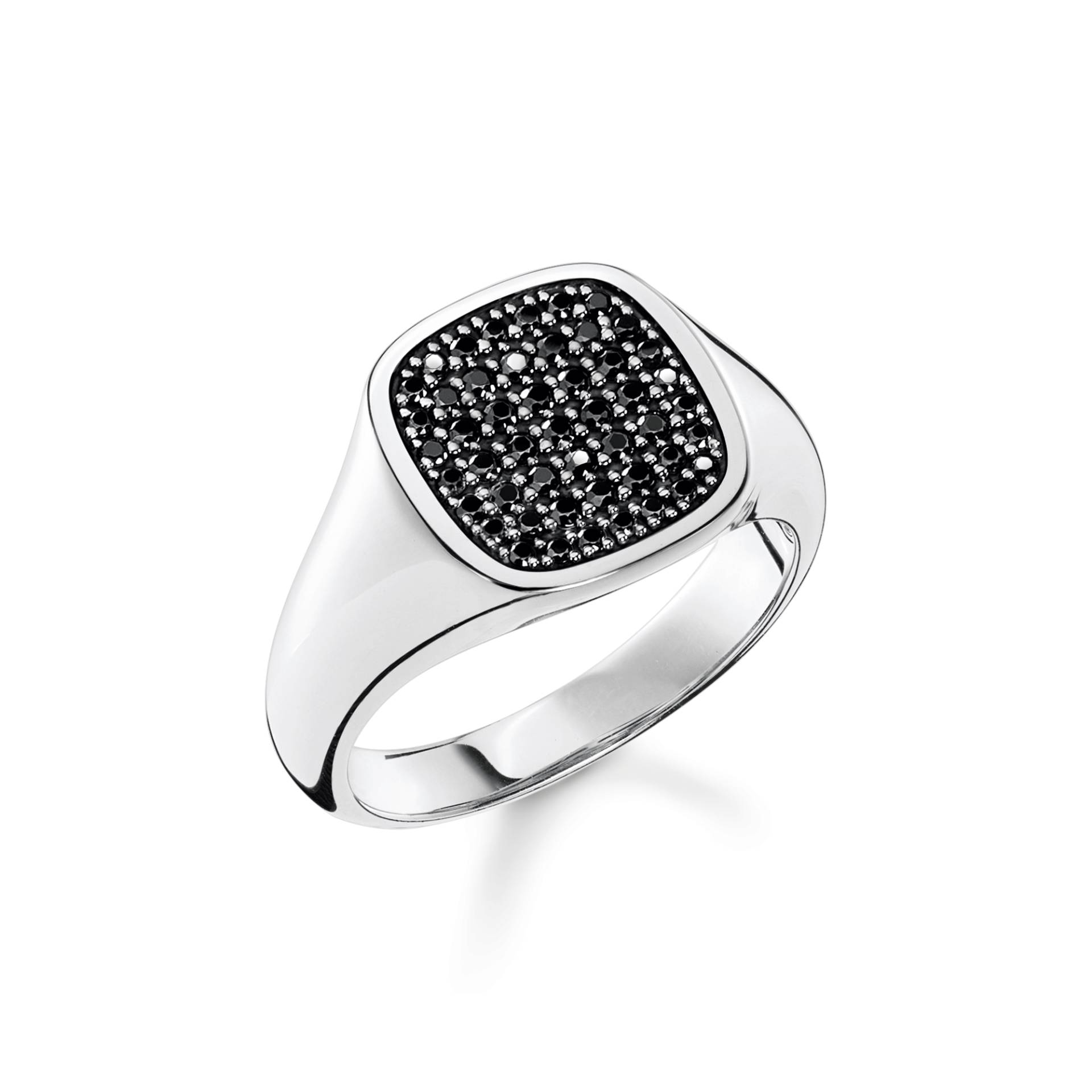 Thomas Sabo Ring mit schwarzen Steinen silber schwarz TR2389-051-11-48 von Thomas Sabo