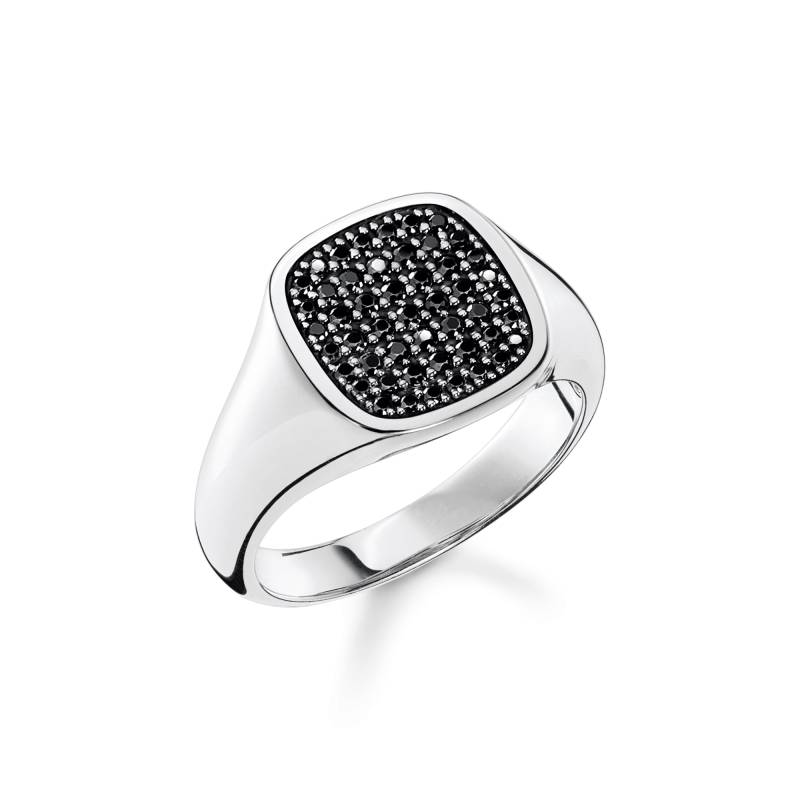 Thomas Sabo Ring mit schwarzen Steinen silber schwarz TR2389-051-11-54 von Thomas Sabo