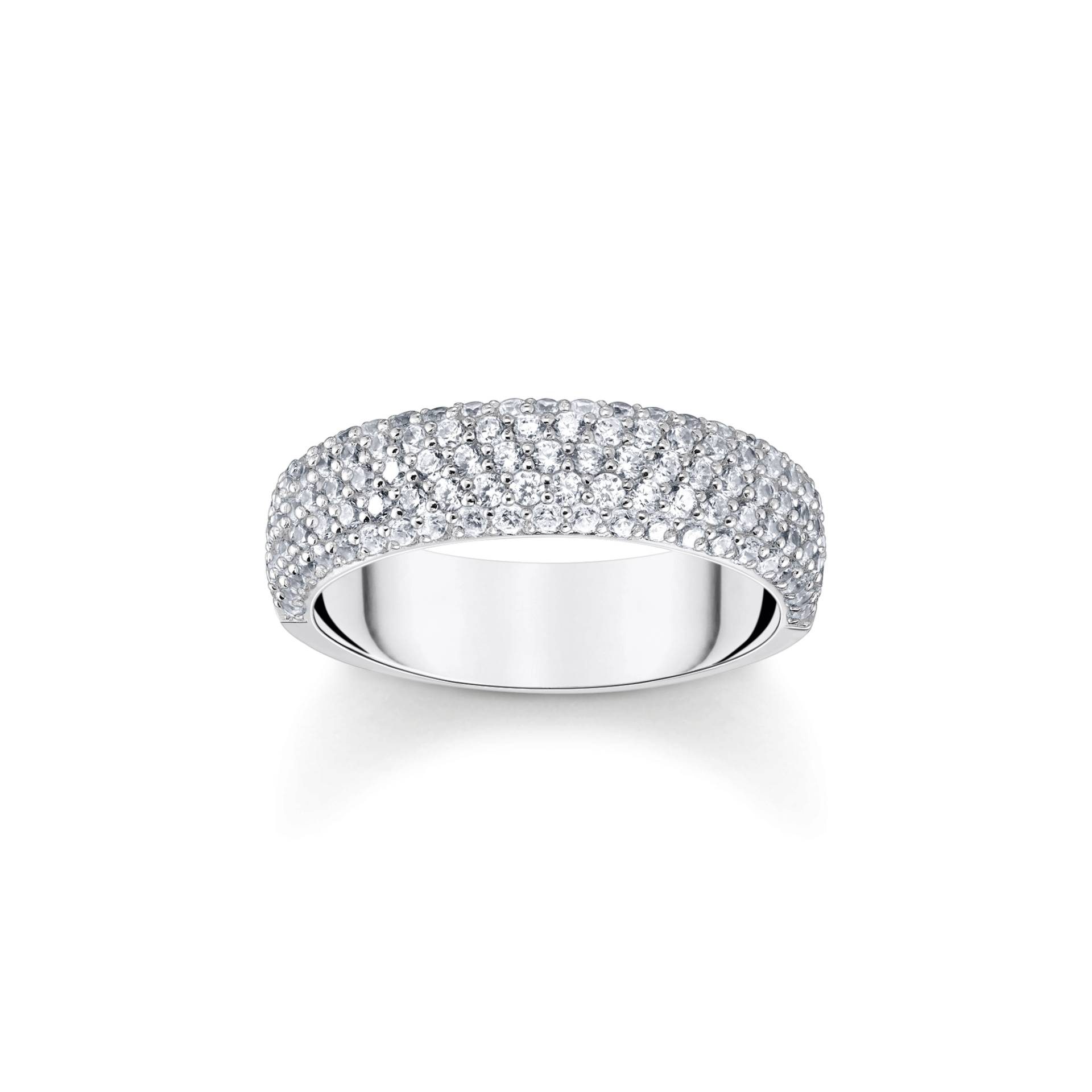 Thomas Sabo Ring mit weißem Zirkonia-Pavé Silber weiß TR2460-051-14-50 von Thomas Sabo