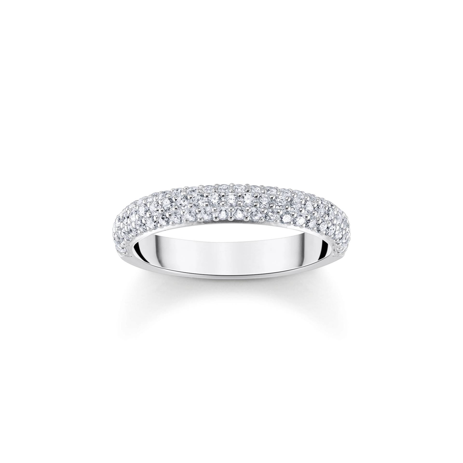 Thomas Sabo Ring mit weißem Zirkonia-Pavé Silber weiß TR2462-051-14-50 von Thomas Sabo