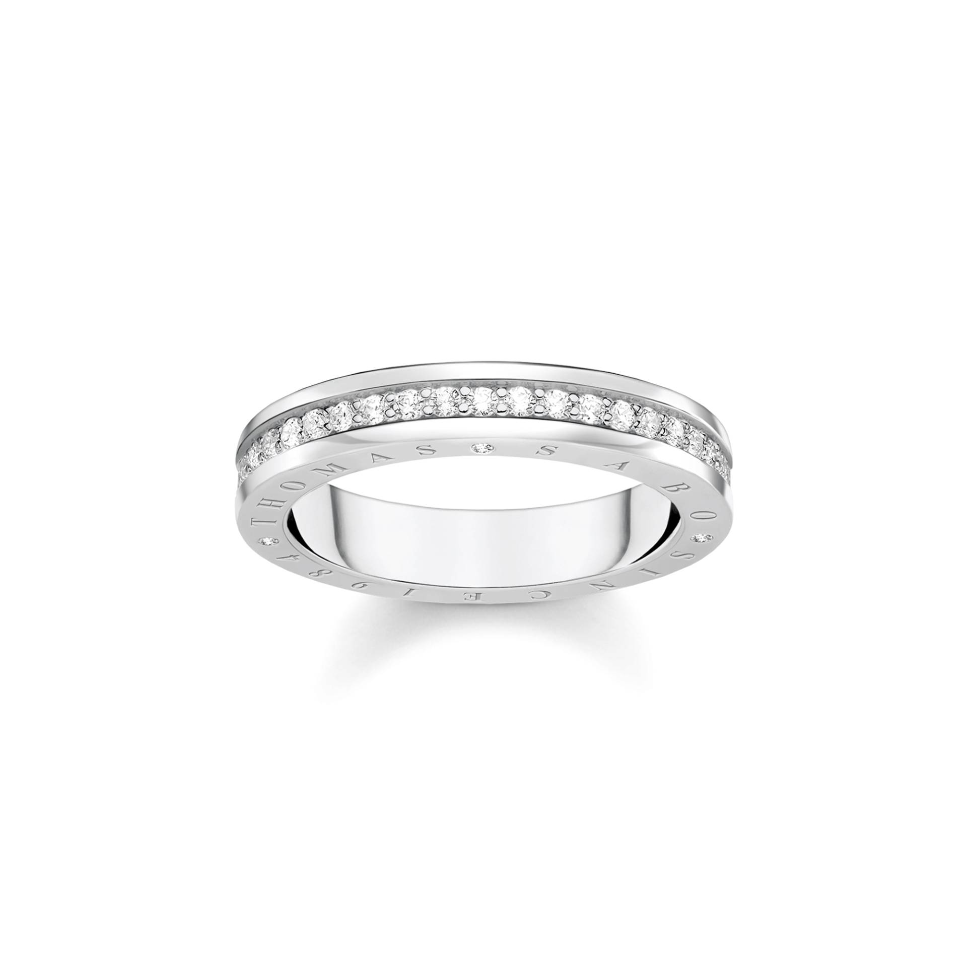 Thomas Sabo Ring mit weißen Steinen Pavé Silber weiß TR2254-051-14-54 von Thomas Sabo