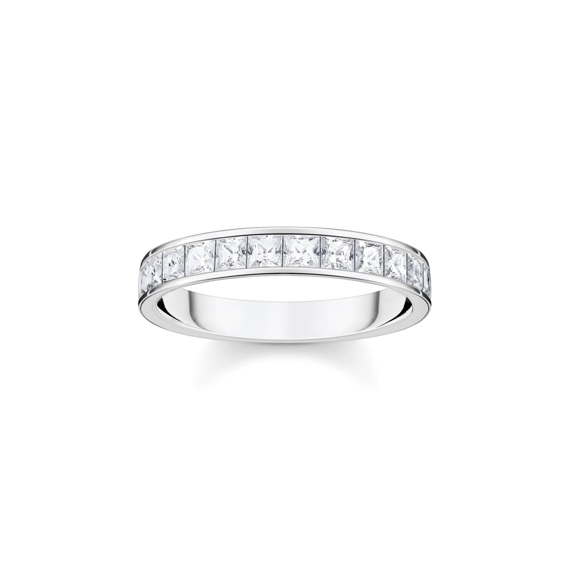 Thomas Sabo Ring mit weißen Steinen Pavé Silber weiß TR2358-051-14-48 von Thomas Sabo