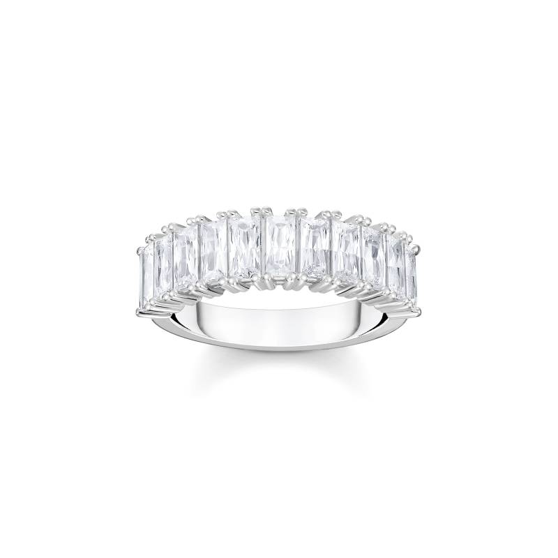 Thomas Sabo Ring mit weißen Steinen Pavé Silber weiß TR2366-051-14-48 von Thomas Sabo