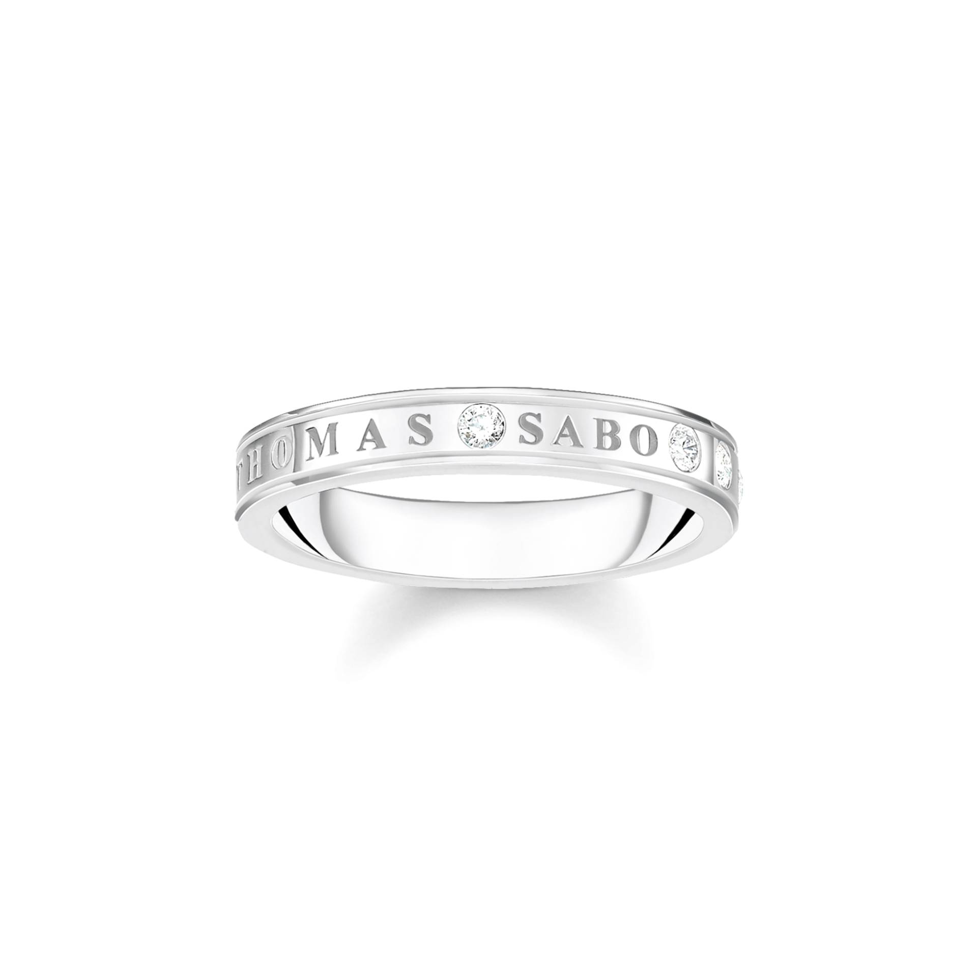 Thomas Sabo Ring mit weißen Steinen Silber weiß TR2253-051-14-48 von Thomas Sabo