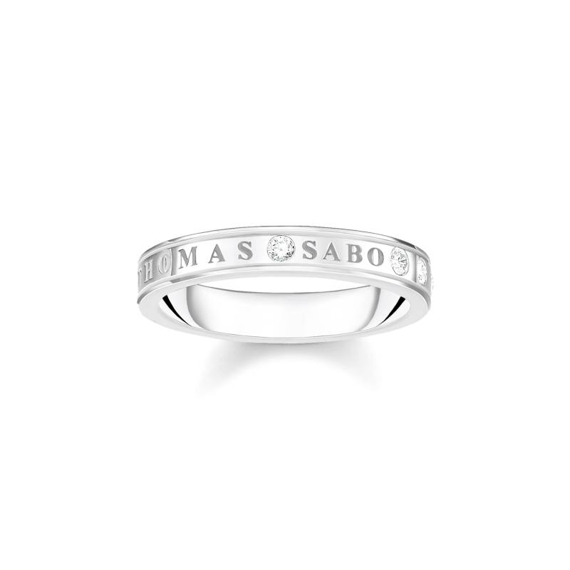 Thomas Sabo Ring mit weißen Steinen Silber weiß TR2253-051-14-50 von Thomas Sabo