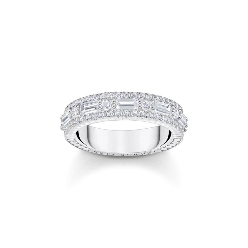 Thomas Sabo Ring mit weißen Steinen Silber weiß TR2466-051-14-54 von Thomas Sabo