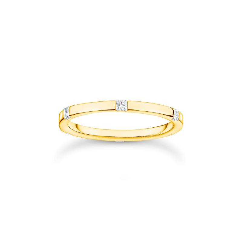 Thomas Sabo Ring mit weißen Steinen gold weiß TR2396-414-14-50 von Thomas Sabo