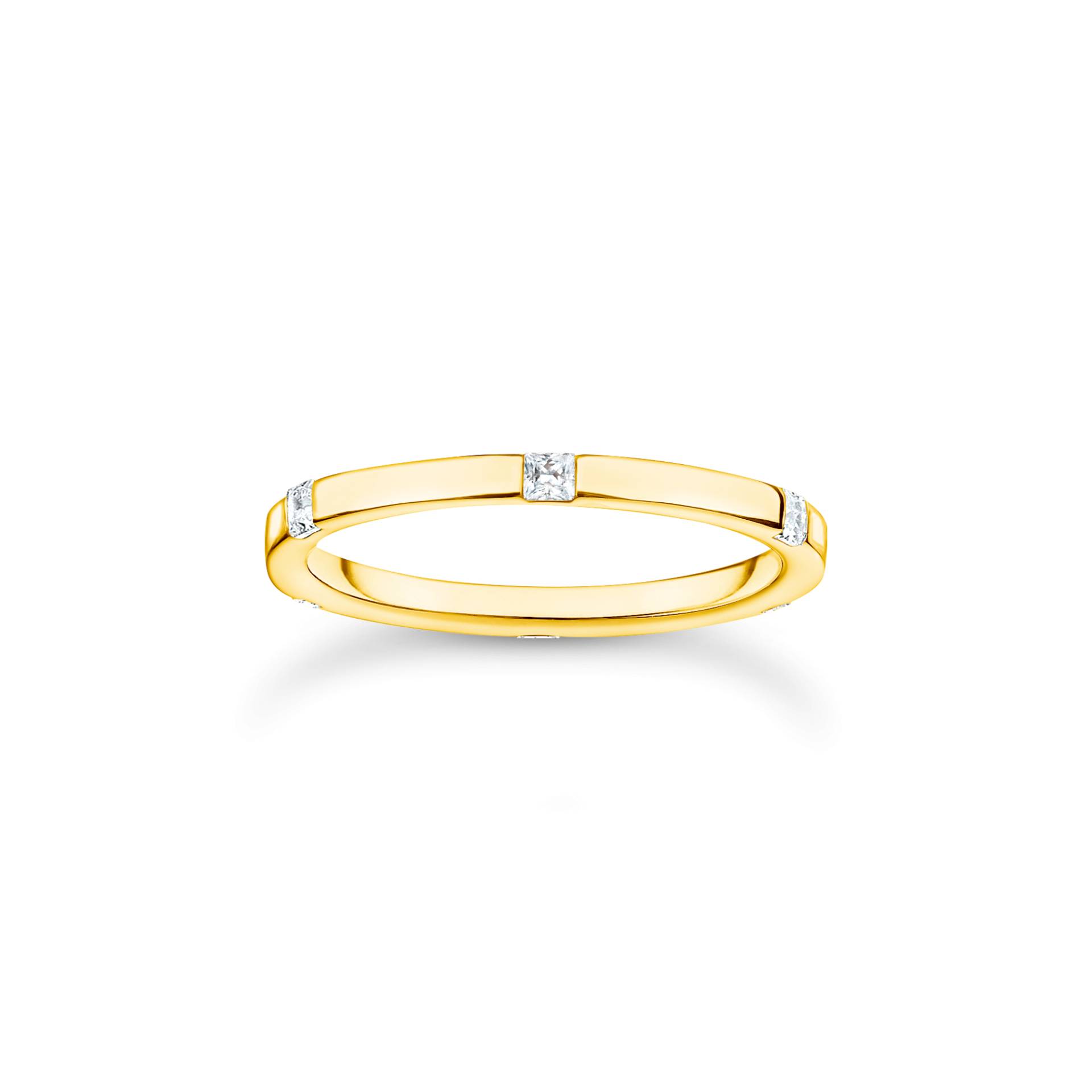 Thomas Sabo Ring mit weißen Steinen gold weiß TR2396-414-14-56 von Thomas Sabo