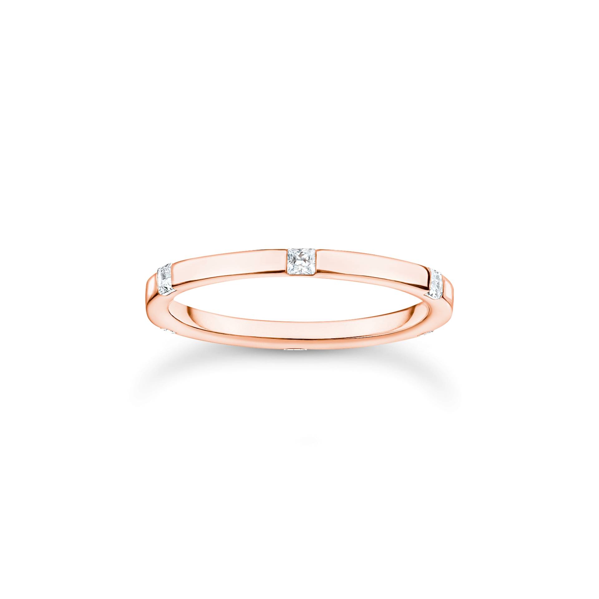 Thomas Sabo Ring mit weißen Steinen roségold weiß TR2396-416-14-48 von Thomas Sabo