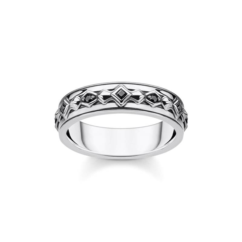 Thomas Sabo Ring schwarze Steine silber schwarz TR2306-643-11-56 von Thomas Sabo