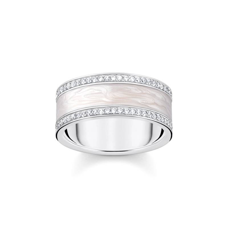 Thomas Sabo Ring weiß mit Steinen Silber weiß TR2446-041-14-50 von Thomas Sabo