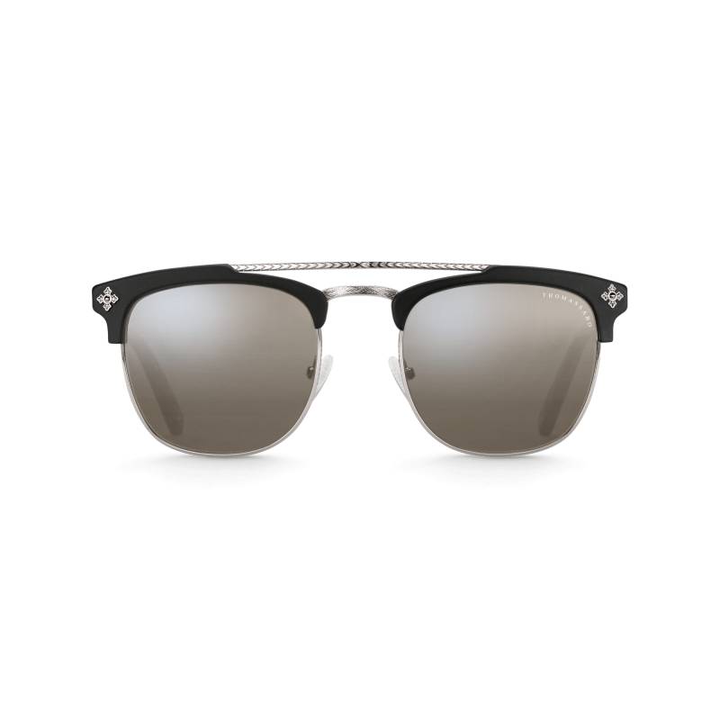 Thomas Sabo Sonnenbrille James Trapez Kreuz Verspiegelt grau/ schwarz E0008-127-012-A von Thomas Sabo