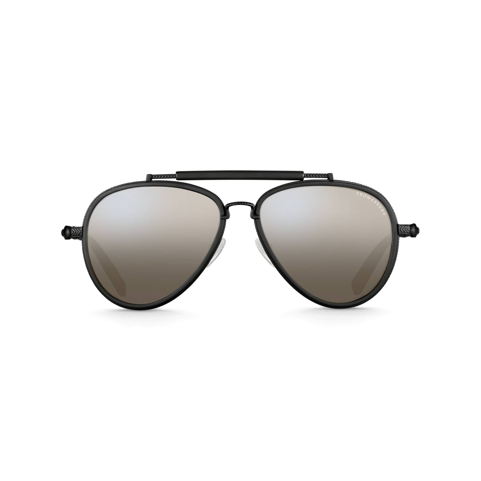 Thomas Sabo Sonnenbrille Harrison Pilot Totenkopf Verspiegelt braun E0003-253-205-A von Thomas Sabo