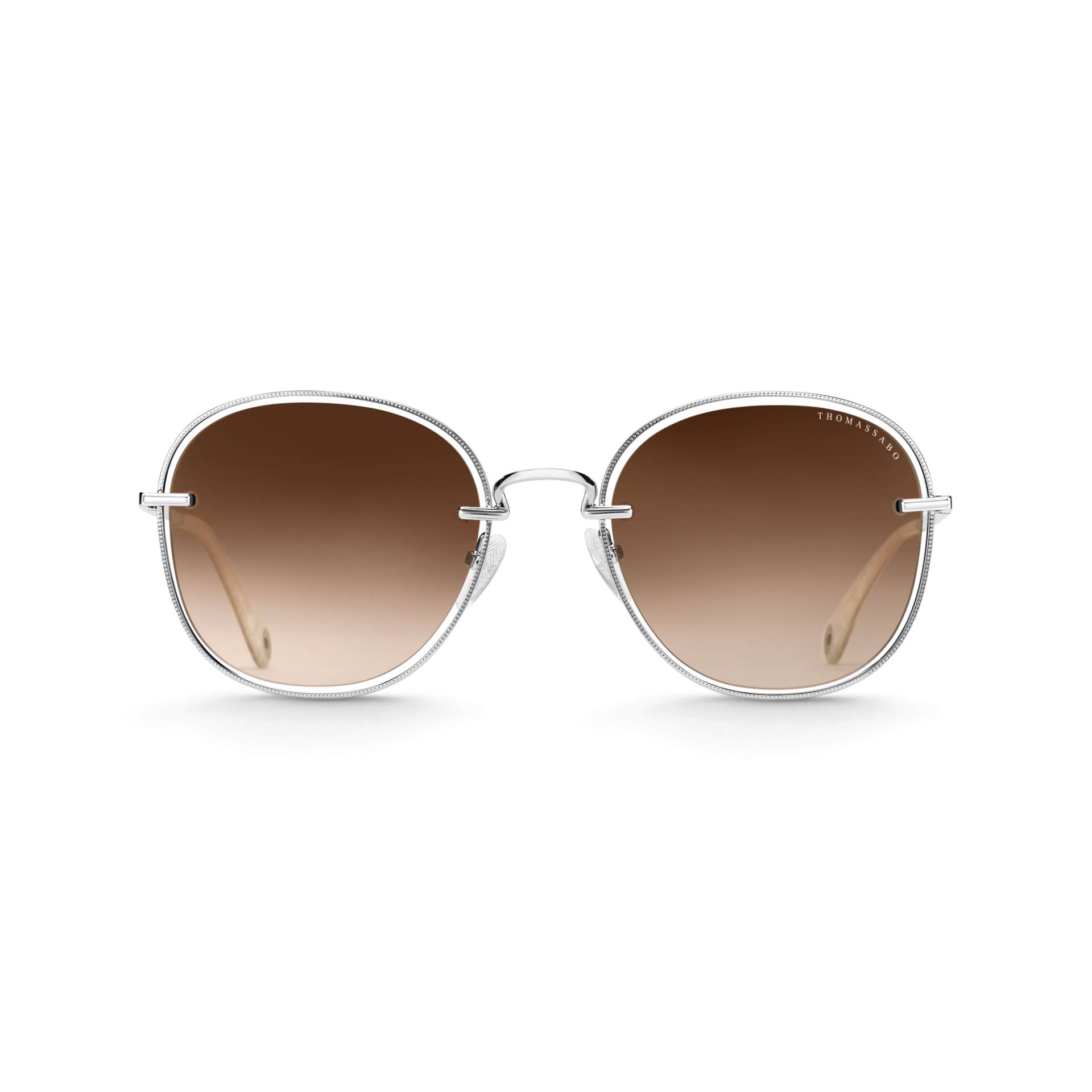 Thomas Sabo Sonnenbrille Mia Quadratisch braun silberfarben E0015-072-257-A Thomas Sabo Sonnenbrille Mia Quadratisch braun silberfarben E0015-072-257-A von Thomas Sabo