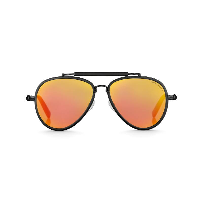 Thomas Sabo Sonnenbrille HARRISON Pilotenform orange verspiegelt schwarz 133 E0003-253-133-A von Thomas Sabo