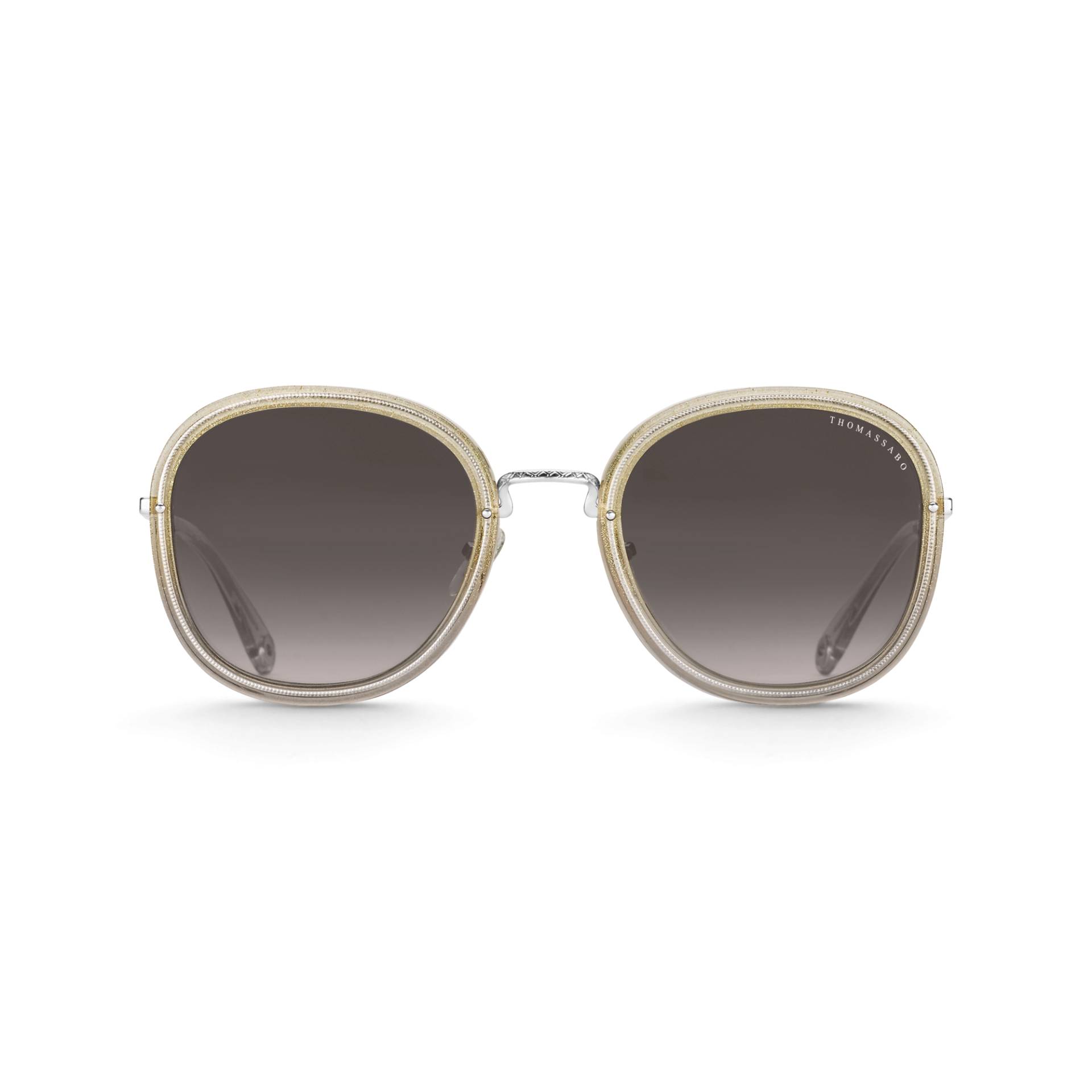 Thomas Sabo Sonnenbrille Mia Quadratisch gold mehrfarbig E0016-084-239-A von Thomas Sabo