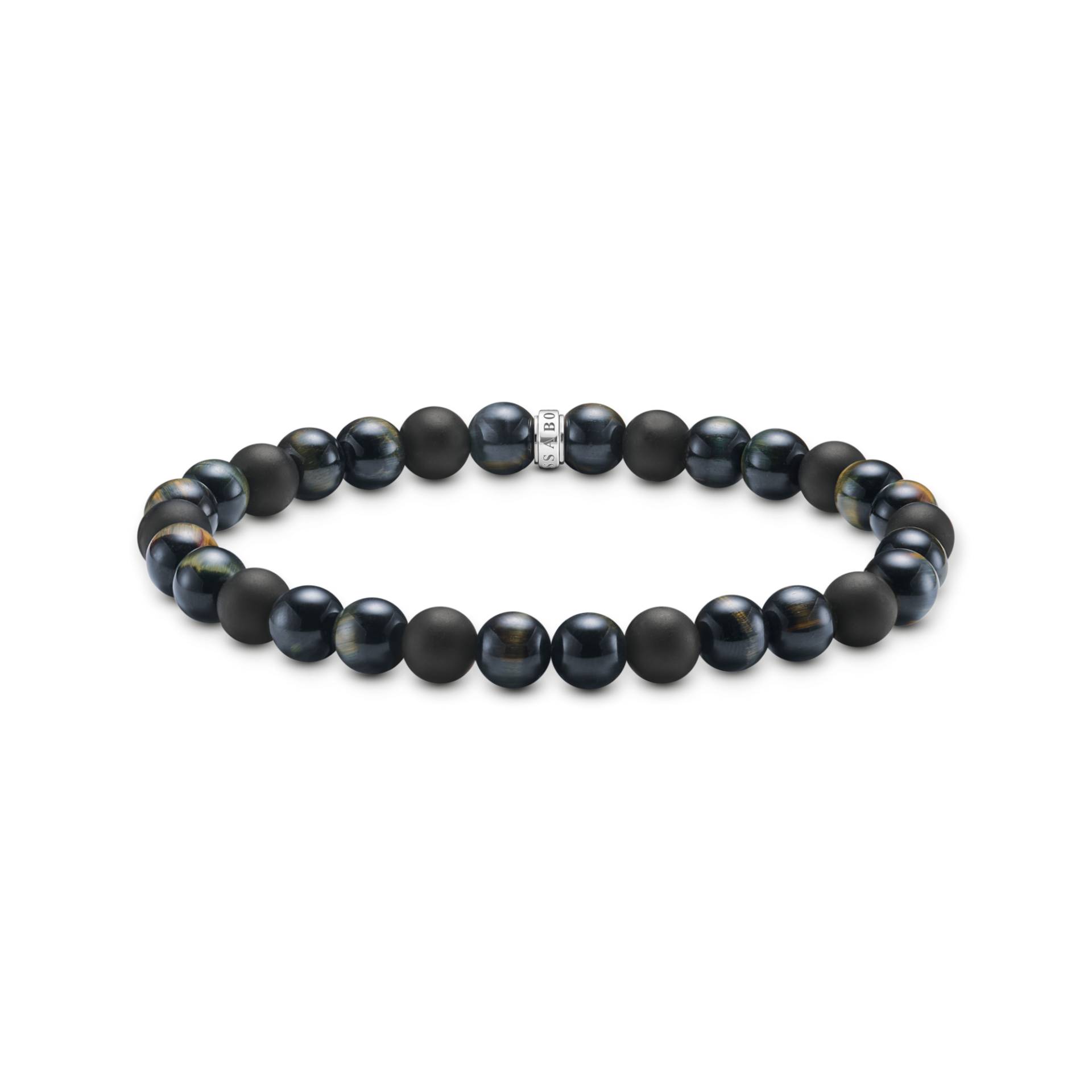 Thomas Sabo Talisman-Armband mit Tigerauge- und Obsidian-Beads mehrfarbig A2182-806-7-L17 von Thomas Sabo